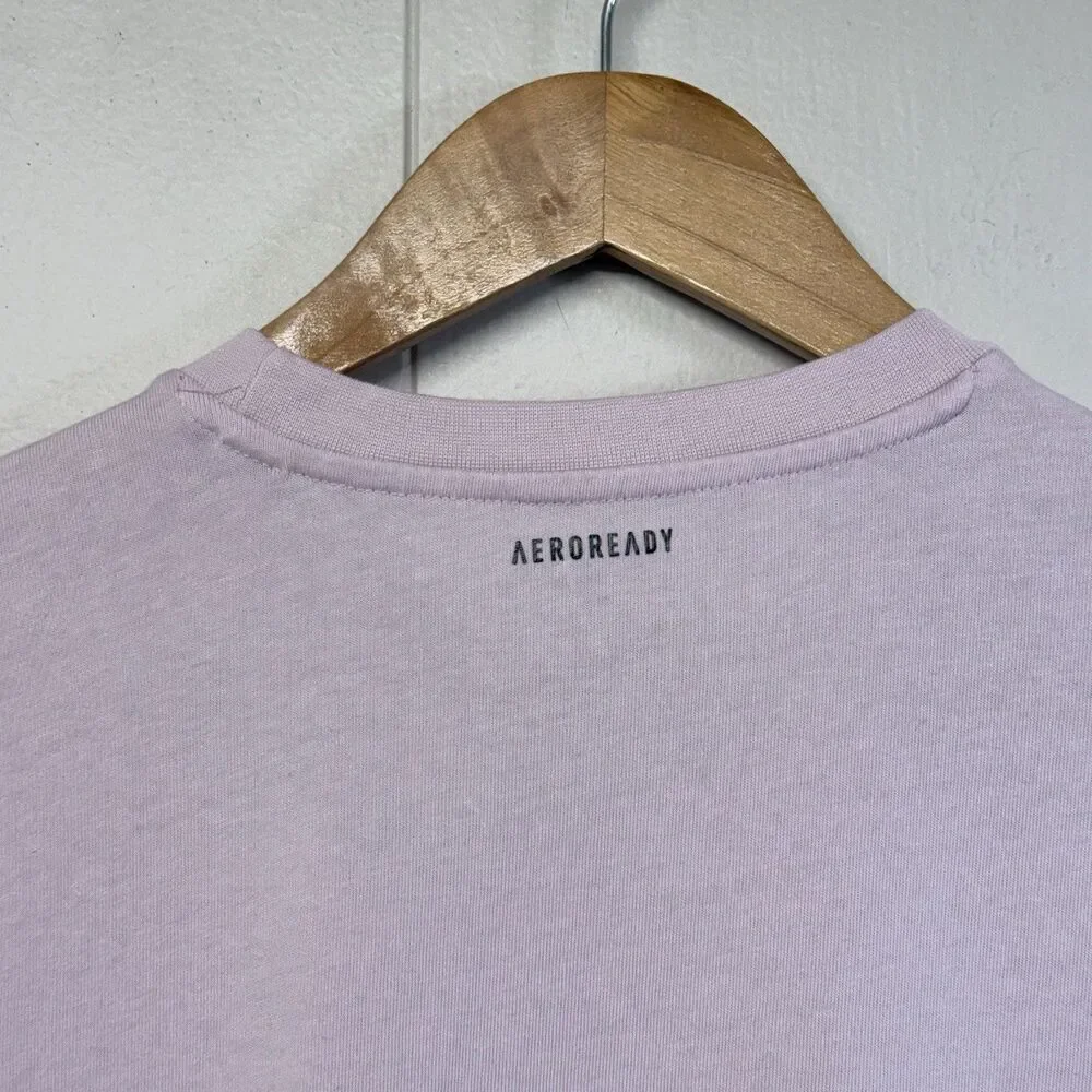 Adidas Aeroready  Tennis Graphic T Shirt Pink Men M GUC
